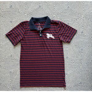 Firefly Striped Polo Shirt w/ Ship‎ Logo - Blue/Red - Large